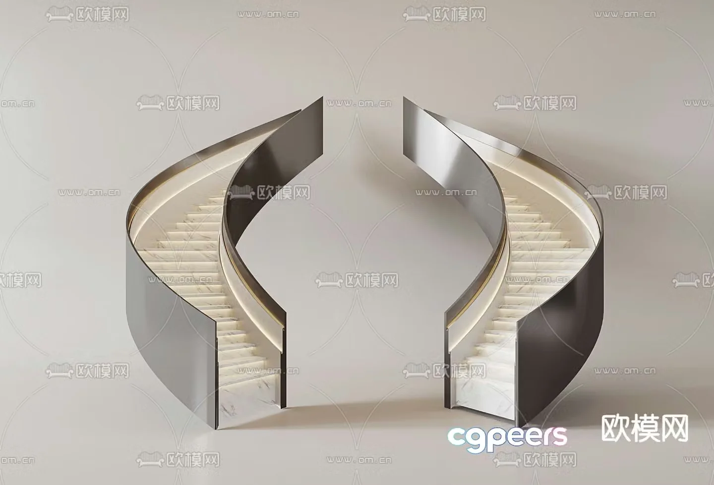Arc Staircase Arc Staircase 3D model