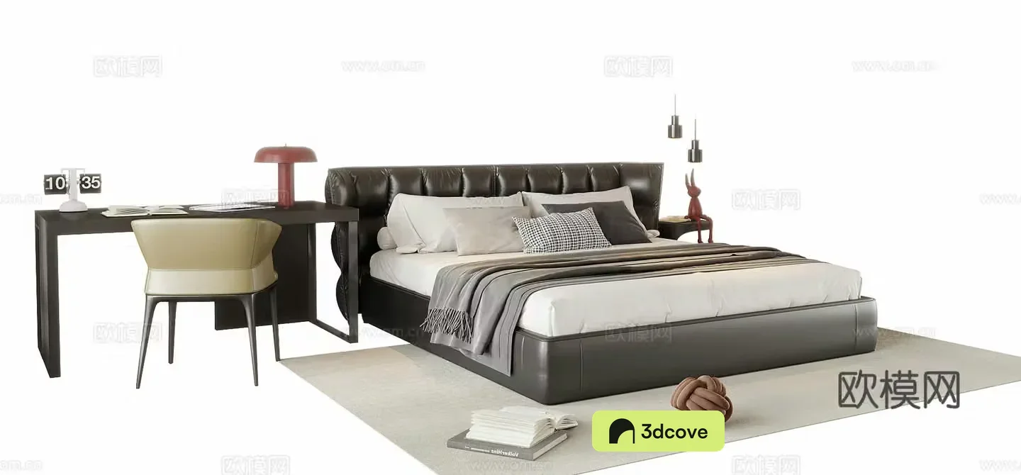Modern double bed