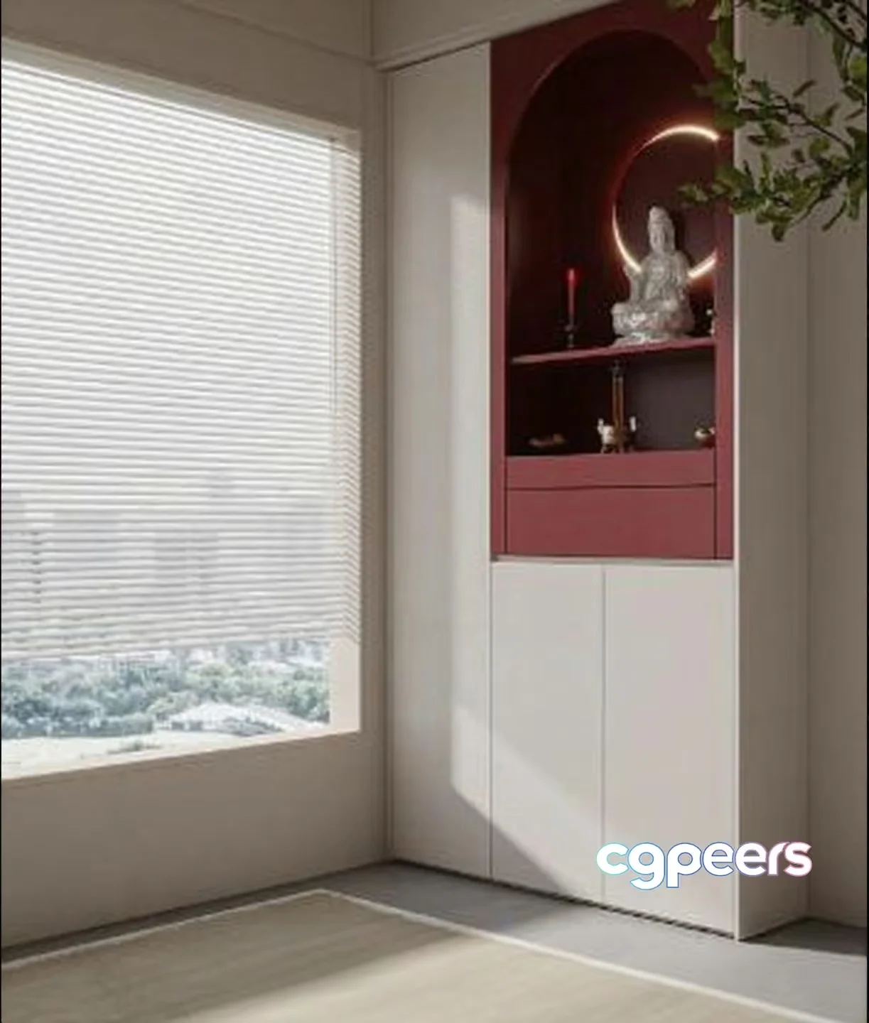 Modern Minimalist Decor 3D Model – 1165 – VRAY Render