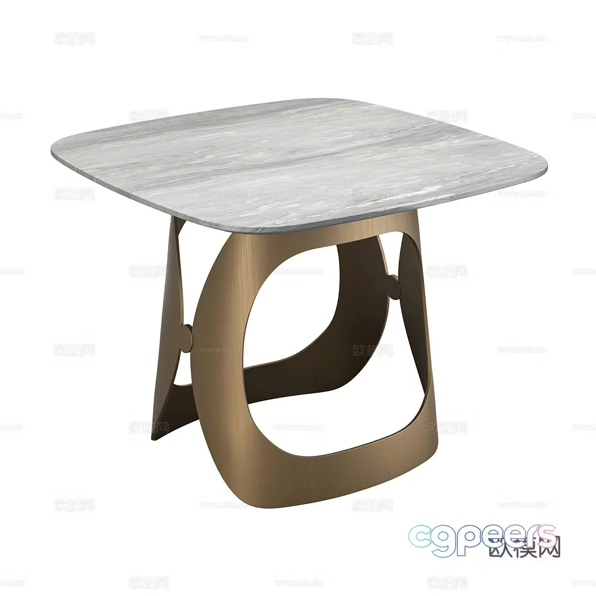 Light luxury side table Simple side table Minimalist side table Stone side table Marble side table Art side table 3D model