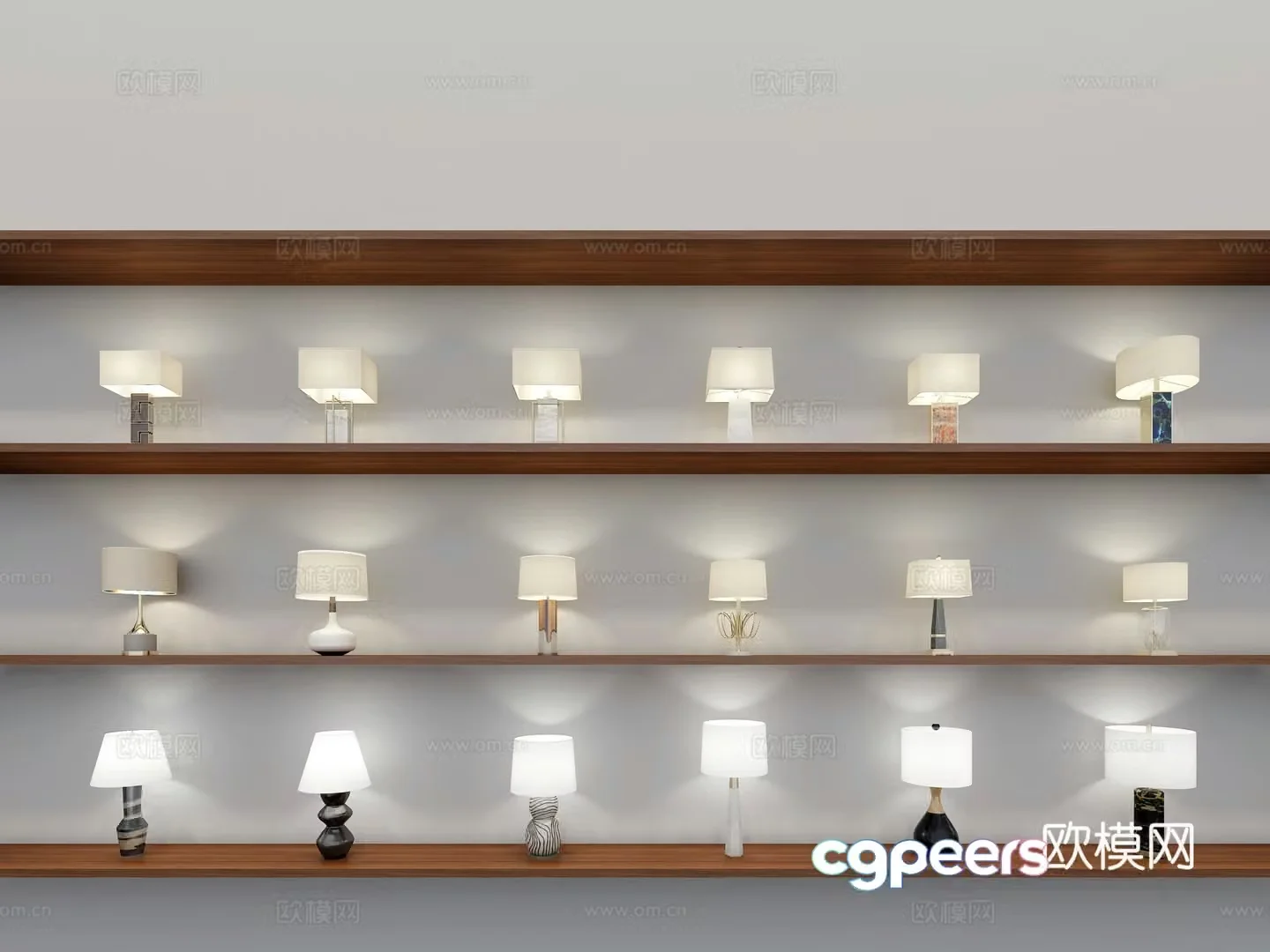 Modern desk lamp 3d model