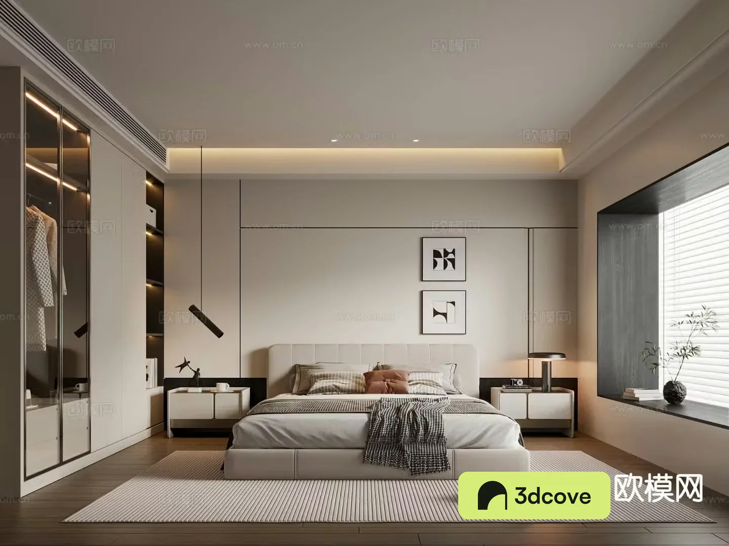 Modern minimalist bedroom master bedroom