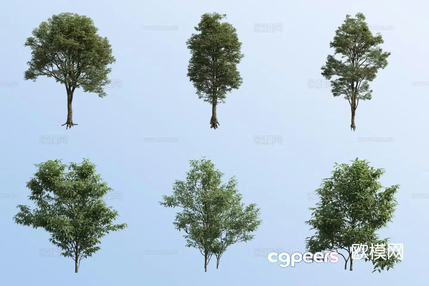 small tree landscape tree green tree 3d model