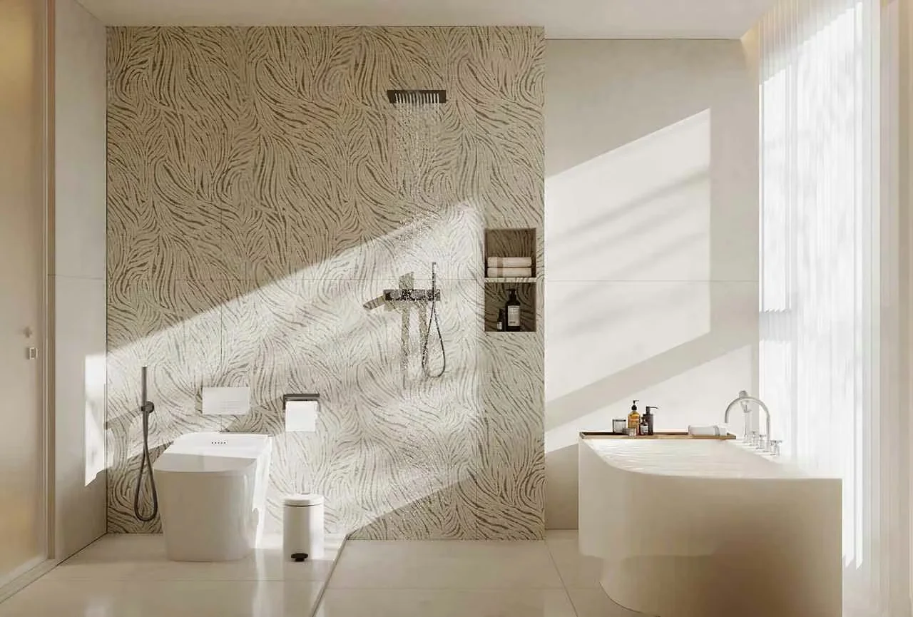 Modern White Bathroom 3D Model – 12171 – VRAY Render