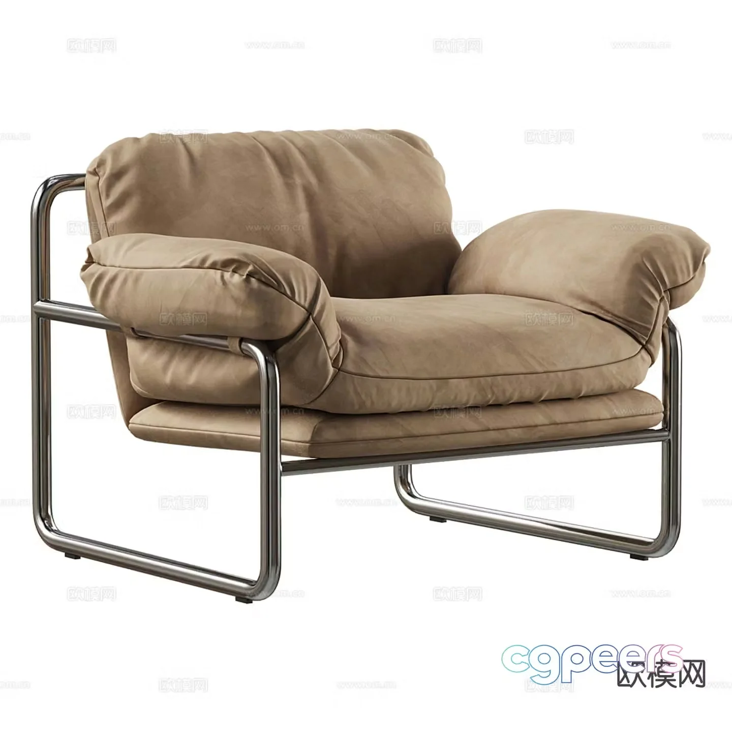 Desmond modern sofa chair leisure chair 3d model