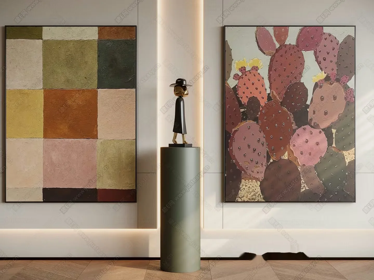 Modern Art Gallery 3D Model – 15718 – VRAY Render