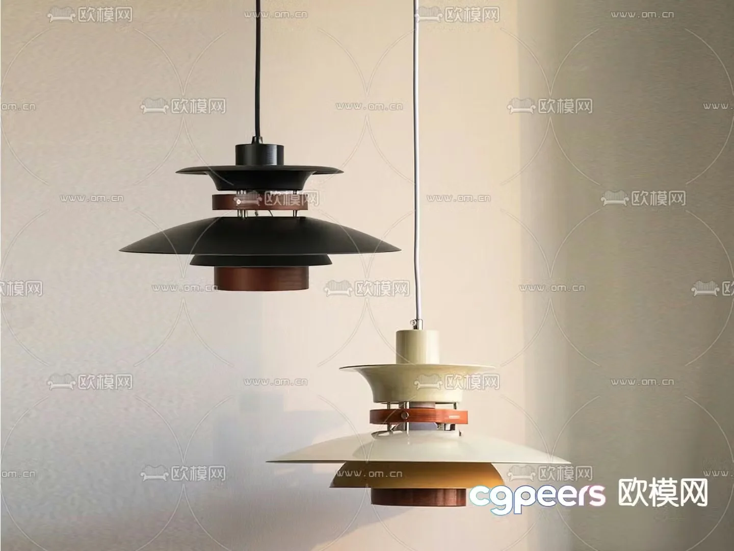 Creative chandelier restaurant chandelier 3d model