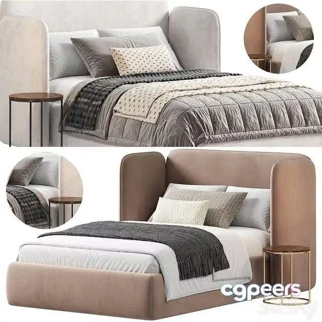3ds Max Free – Teen Adults Single Level Bed