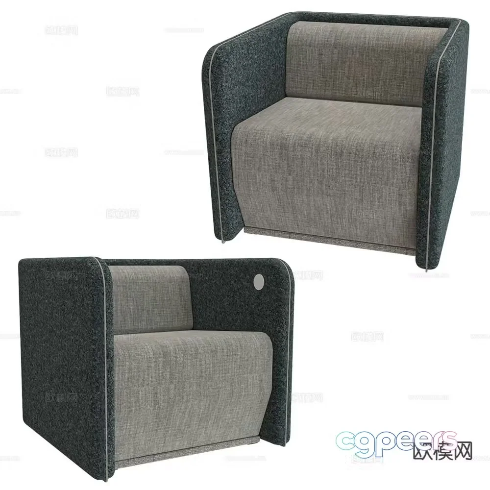 Schiavello single sofa 3d model