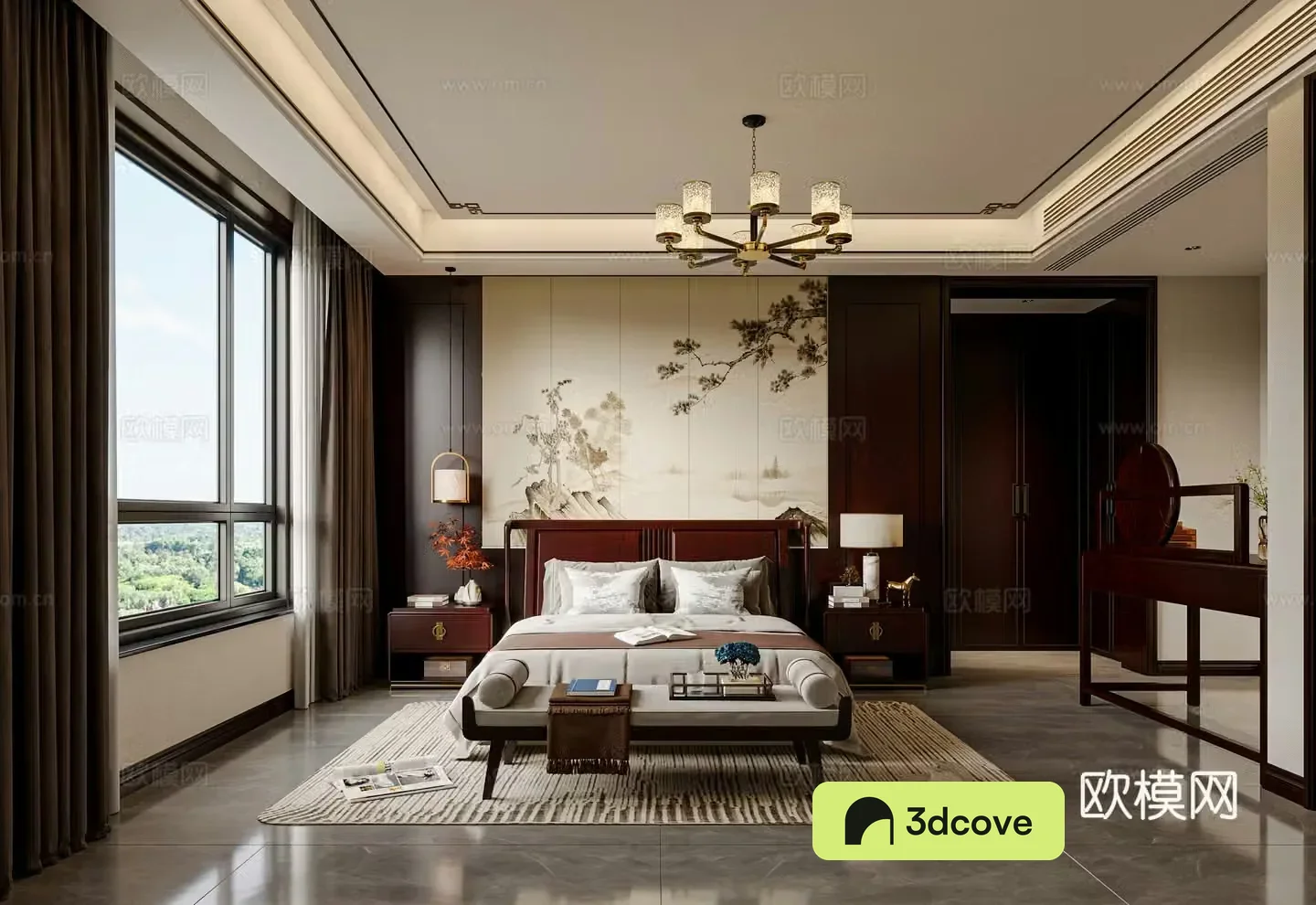 New Chinese bedroom