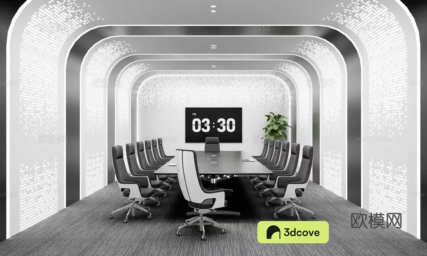 Modern conference room negotiation room learning discussion room multifunctional conference room