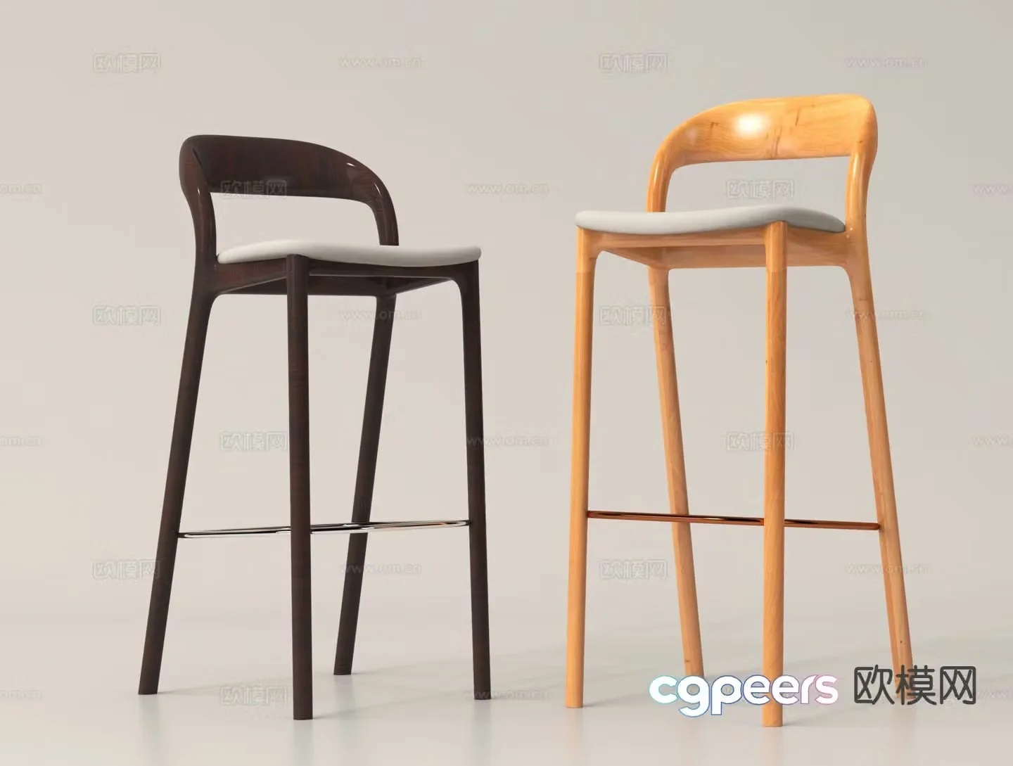 Bar stool bar stool high stool 3d model