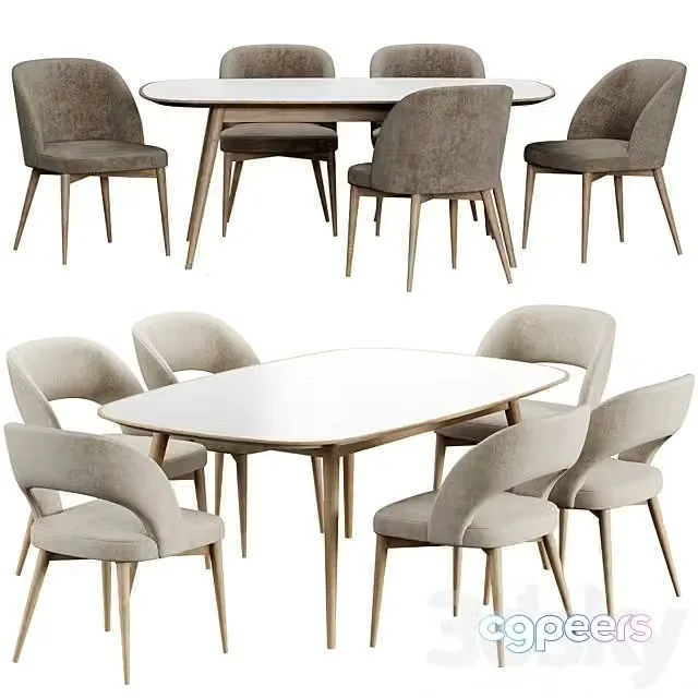 3ds Max Free – Niff Naff Chair HER 042 G Table