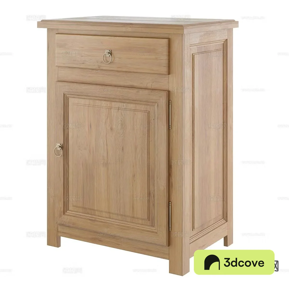 Nordic side cabinet wooden cabinet low cabinet