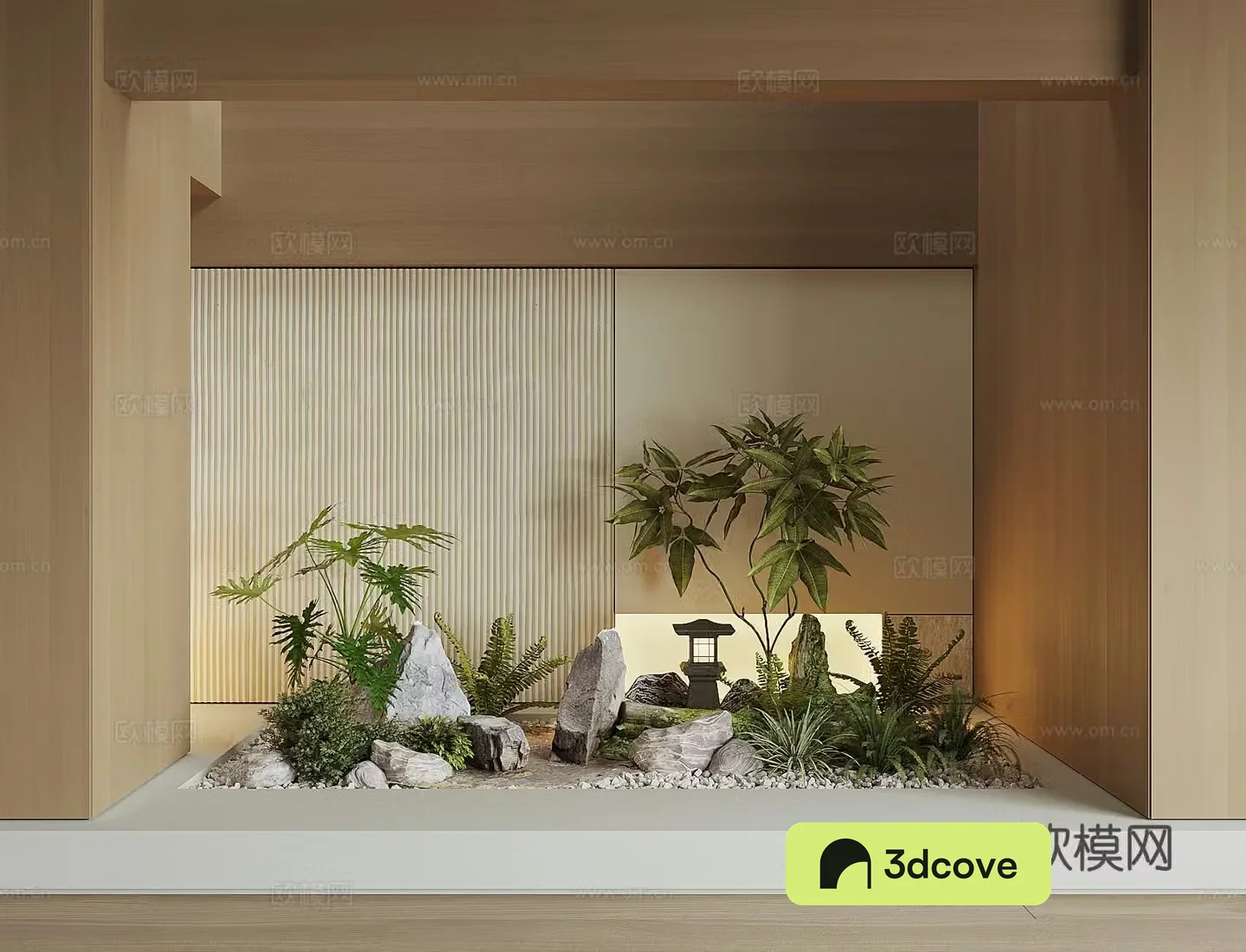 Modern houseplant landscape