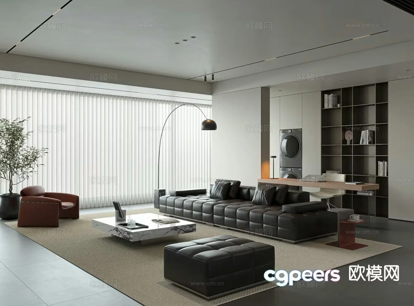 Italian living room 3d model