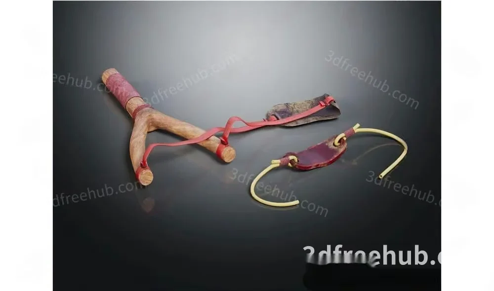 The Single Main Subject Is A Slingshot With One Key Characteristic Being 3D Model – 16108 – VRAY Render