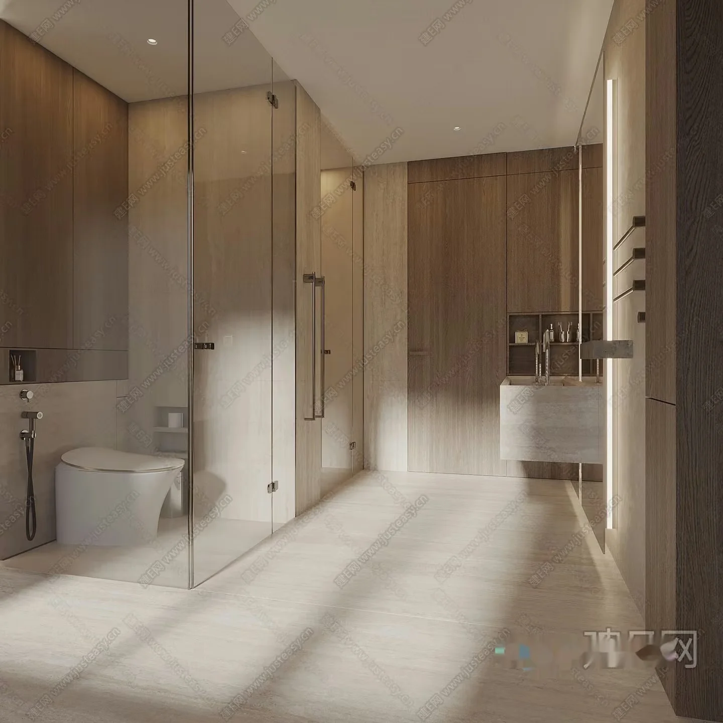 Modern Bathroom 3D Model – 3420 – VRAY Render
