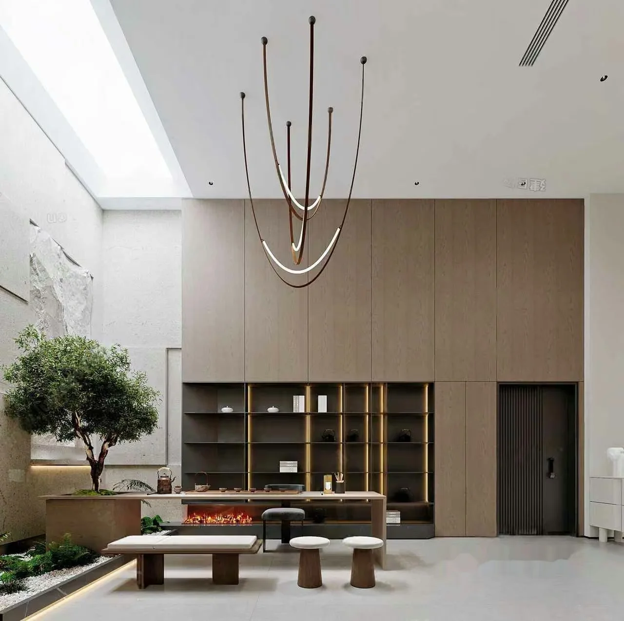 Modern Minimalist Interior 3D Model – 17837 – CORONA Render