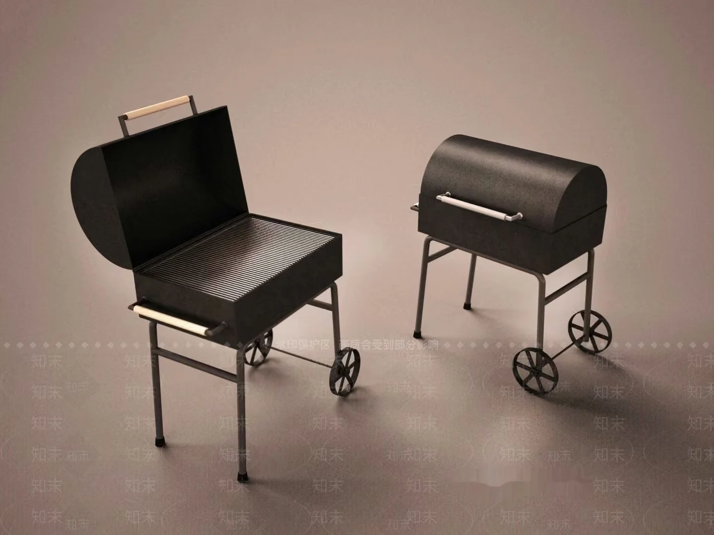 A Charcoal Grill 3D Model – 16101 – VRAY Render