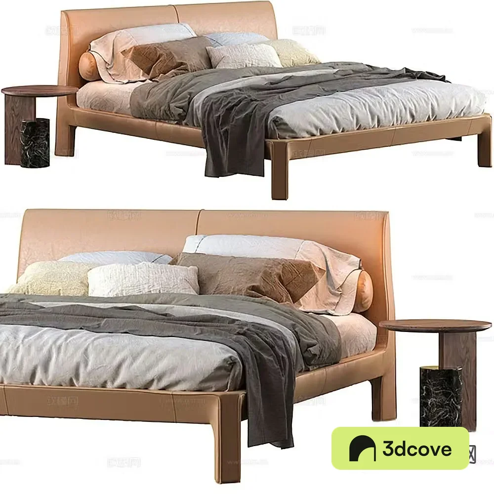 Modern double bed