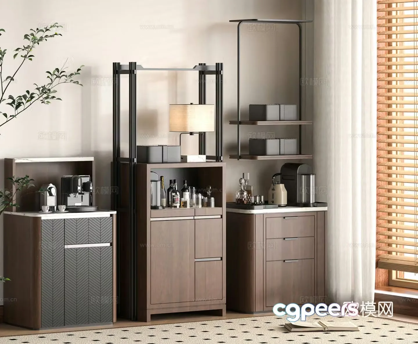 Modern sideboard 3D model