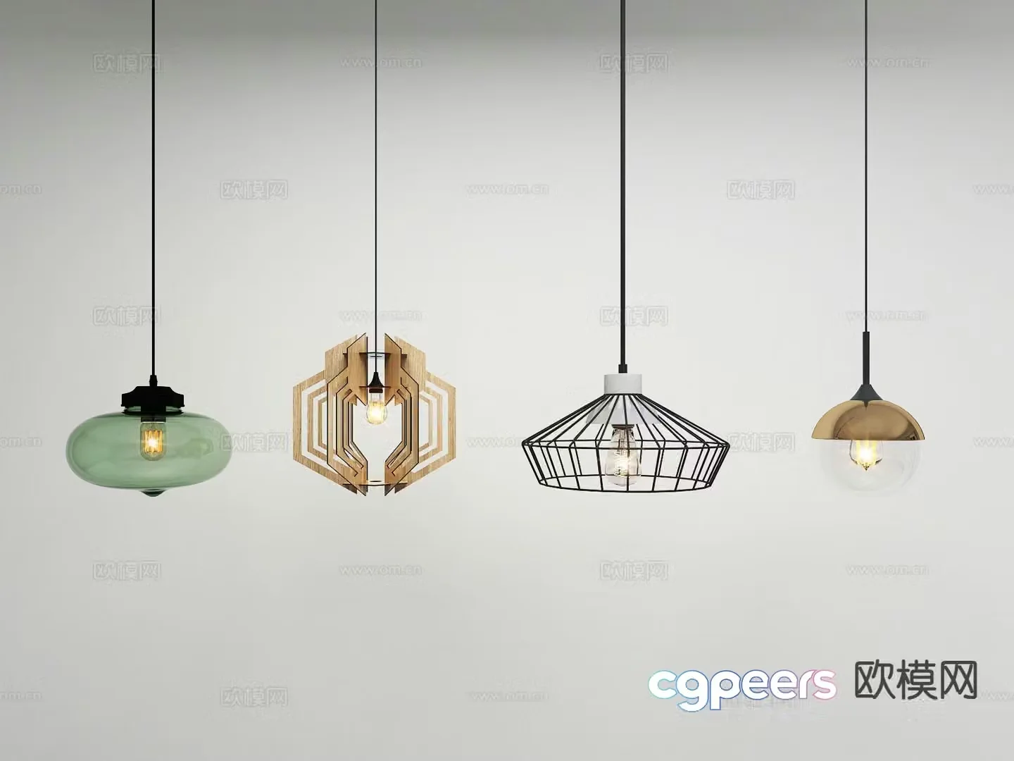 Modern fashionable chandelier dining room chandelier 3d model