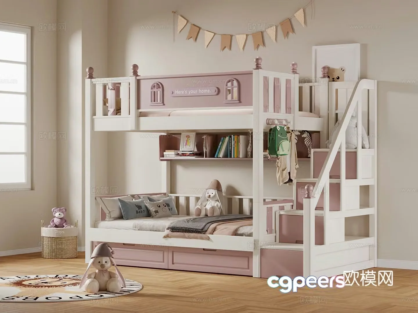 Children’s bed Modern children’s bed 3d model