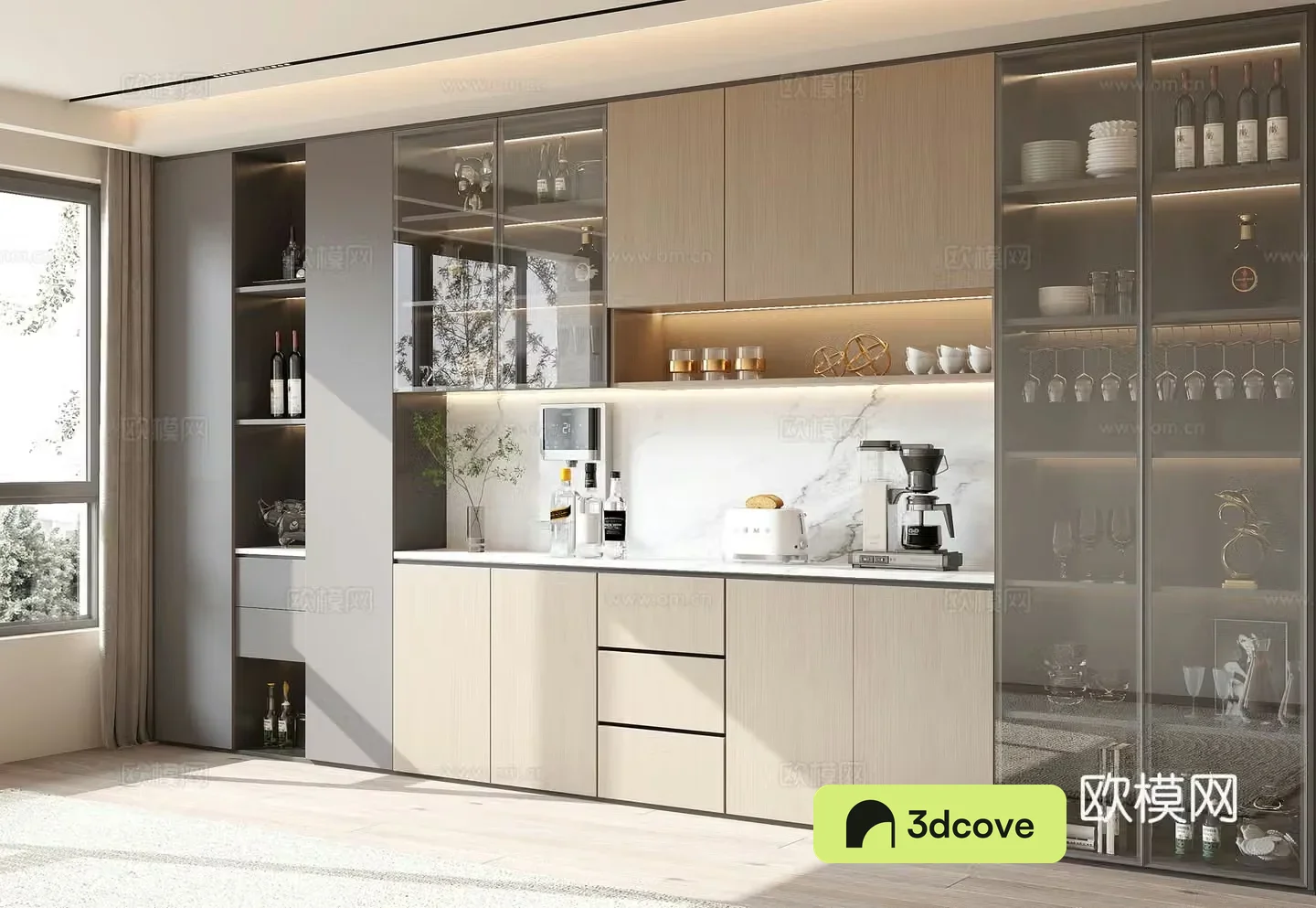 Modern wine cabinet