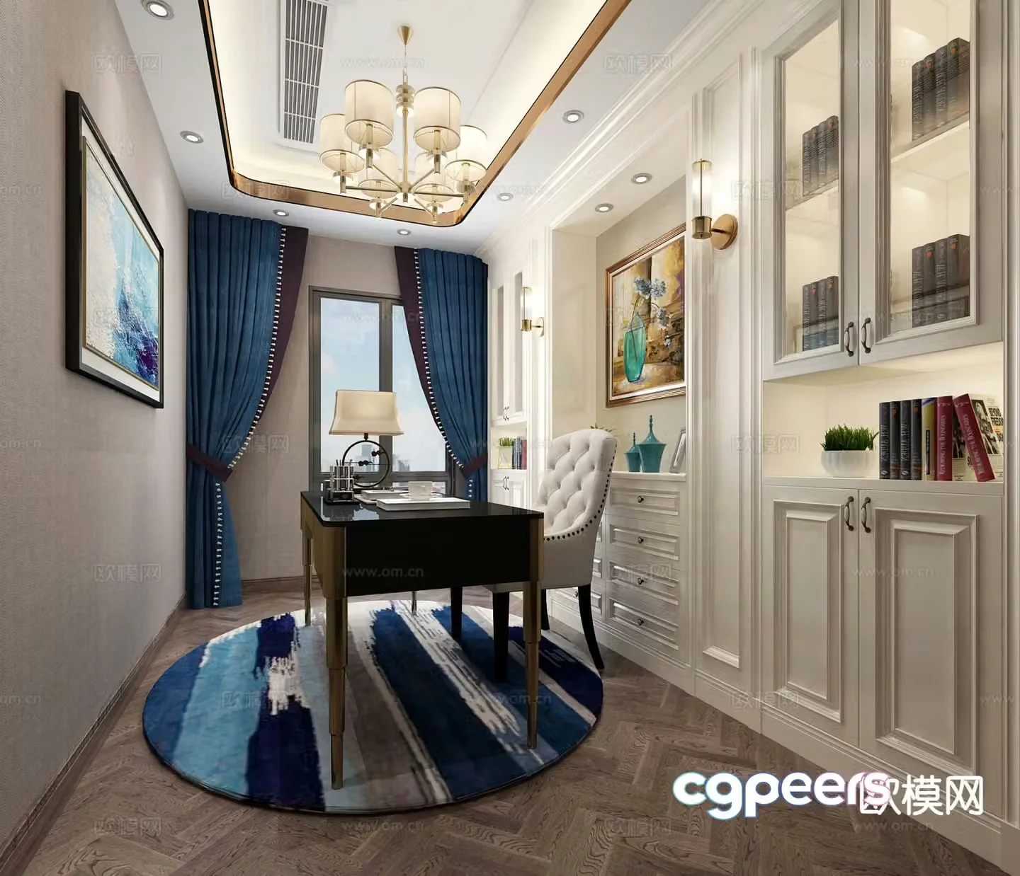 European style study 3D model