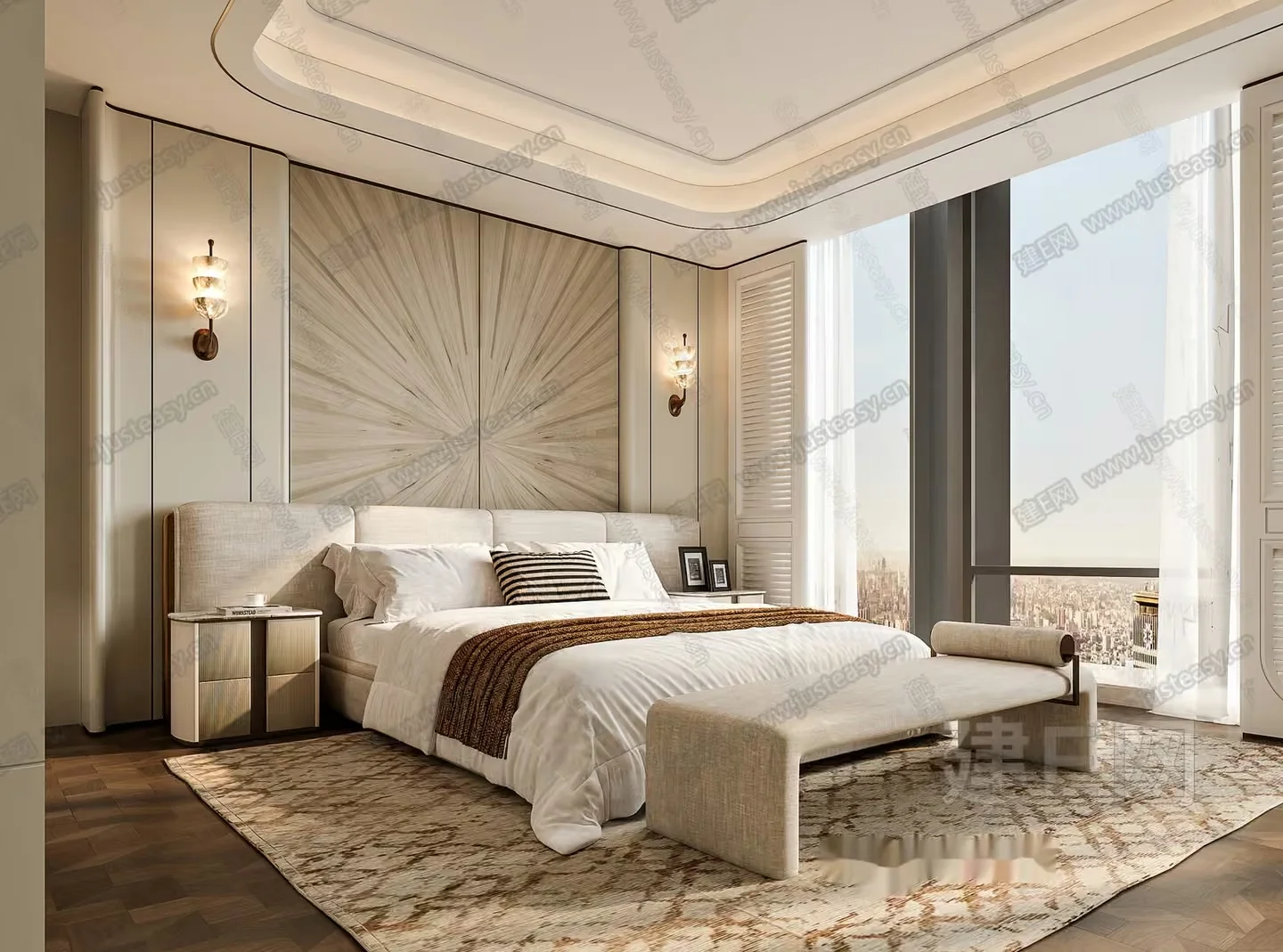 Cozy Bedroom 3D Model – 6667 – CORONA Render