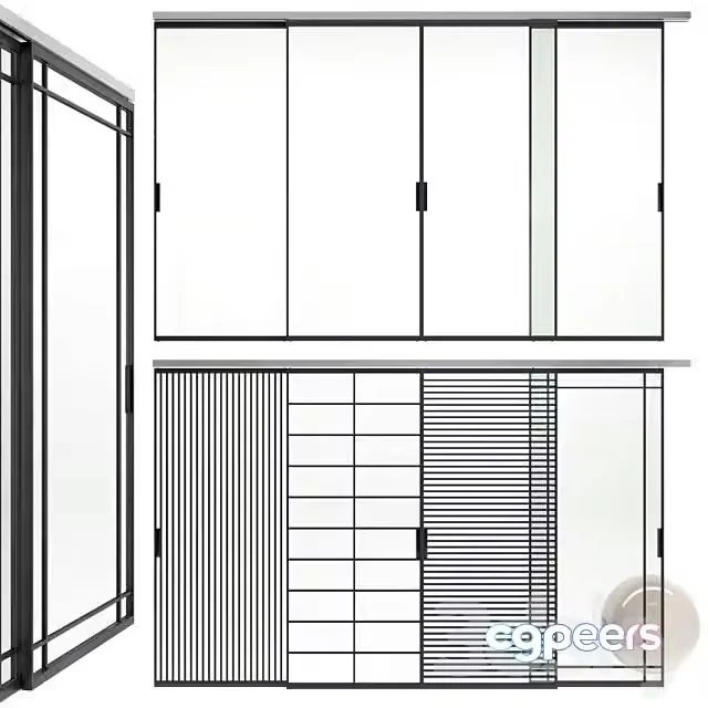 3ds Max Free – Sliding Glass Partitions Union