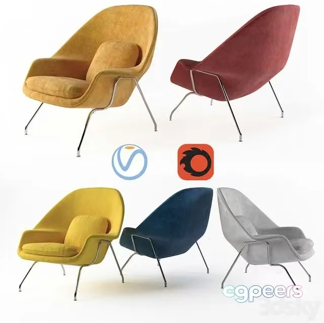 3ds Max Free – Womb chair