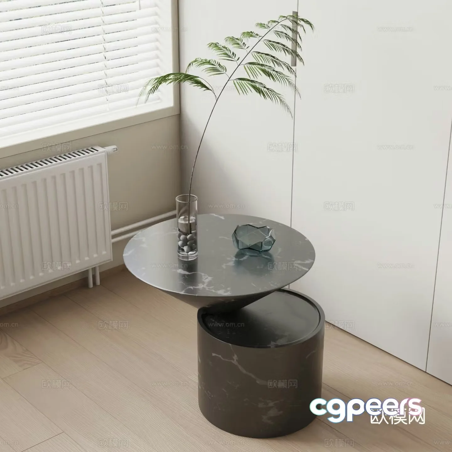 HERMES round table side table 3d model