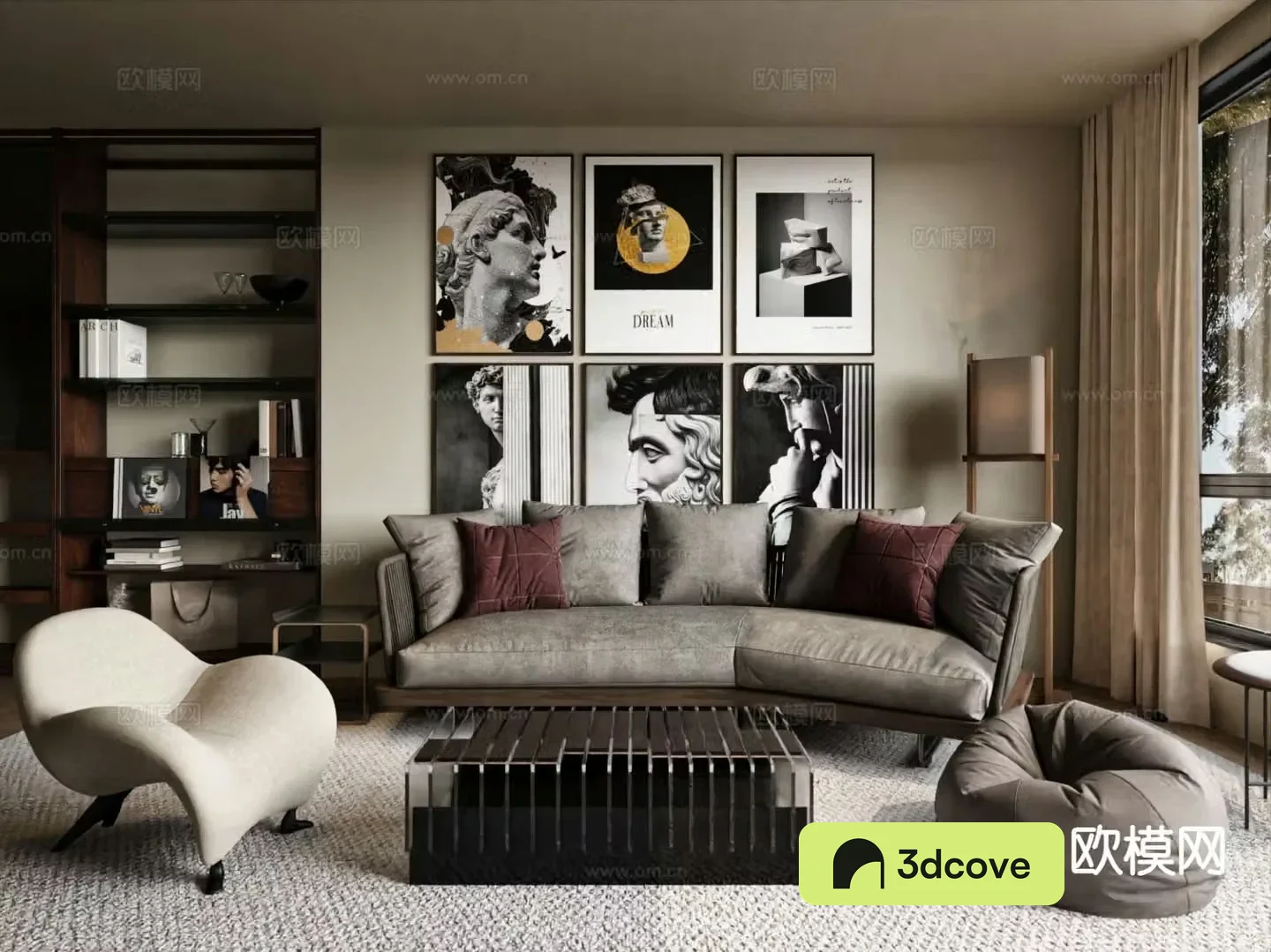 Wabi-sabi living room