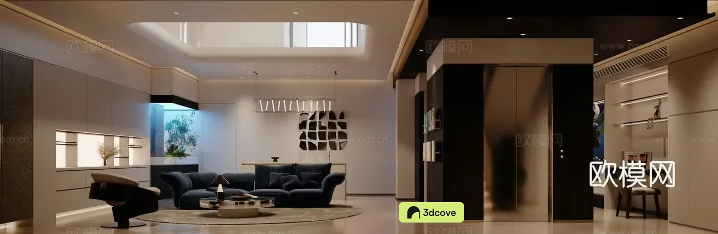 Modern villa living room