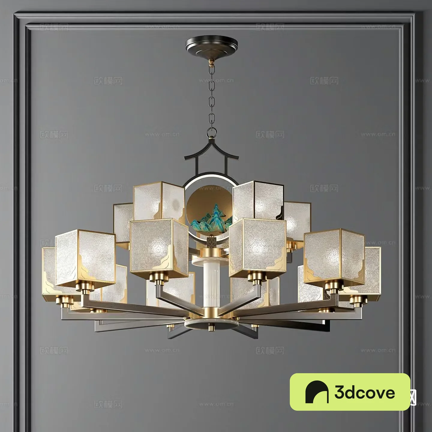 New Chinese style chandelier multi-head chandelier