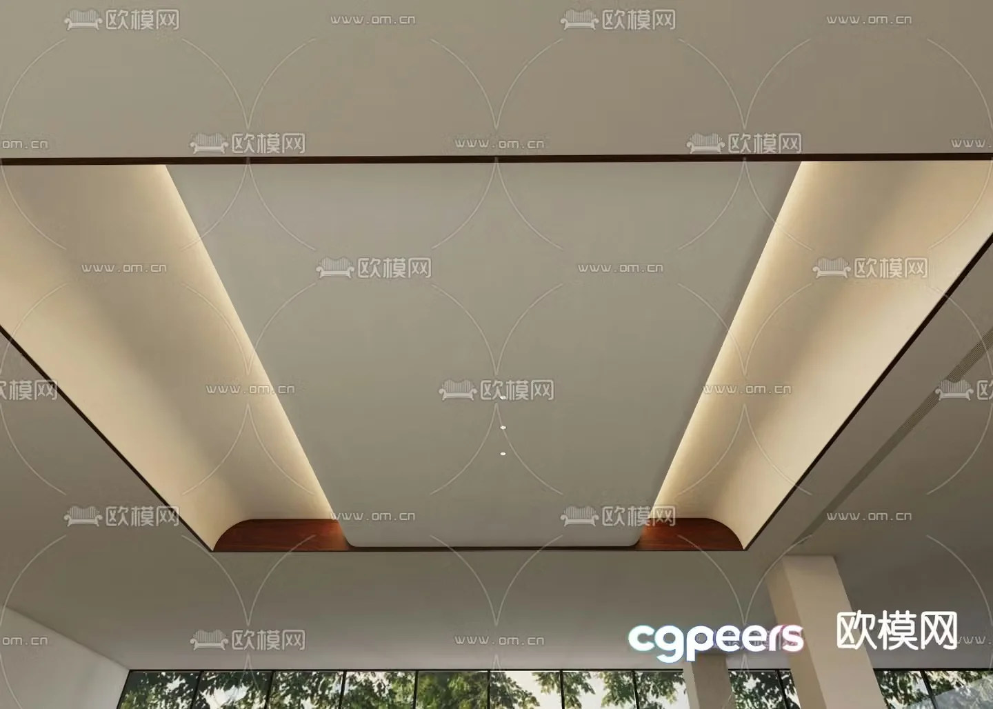 Ceiling Curved Ceiling 3D Model