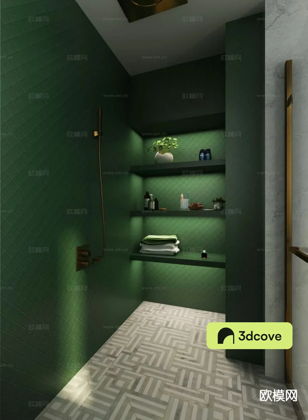 Hong Kong style light luxury bathroom master bathroom