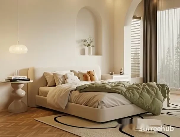 Cozy Modern Bedroom 3D Model – 23252 – VRAY Render