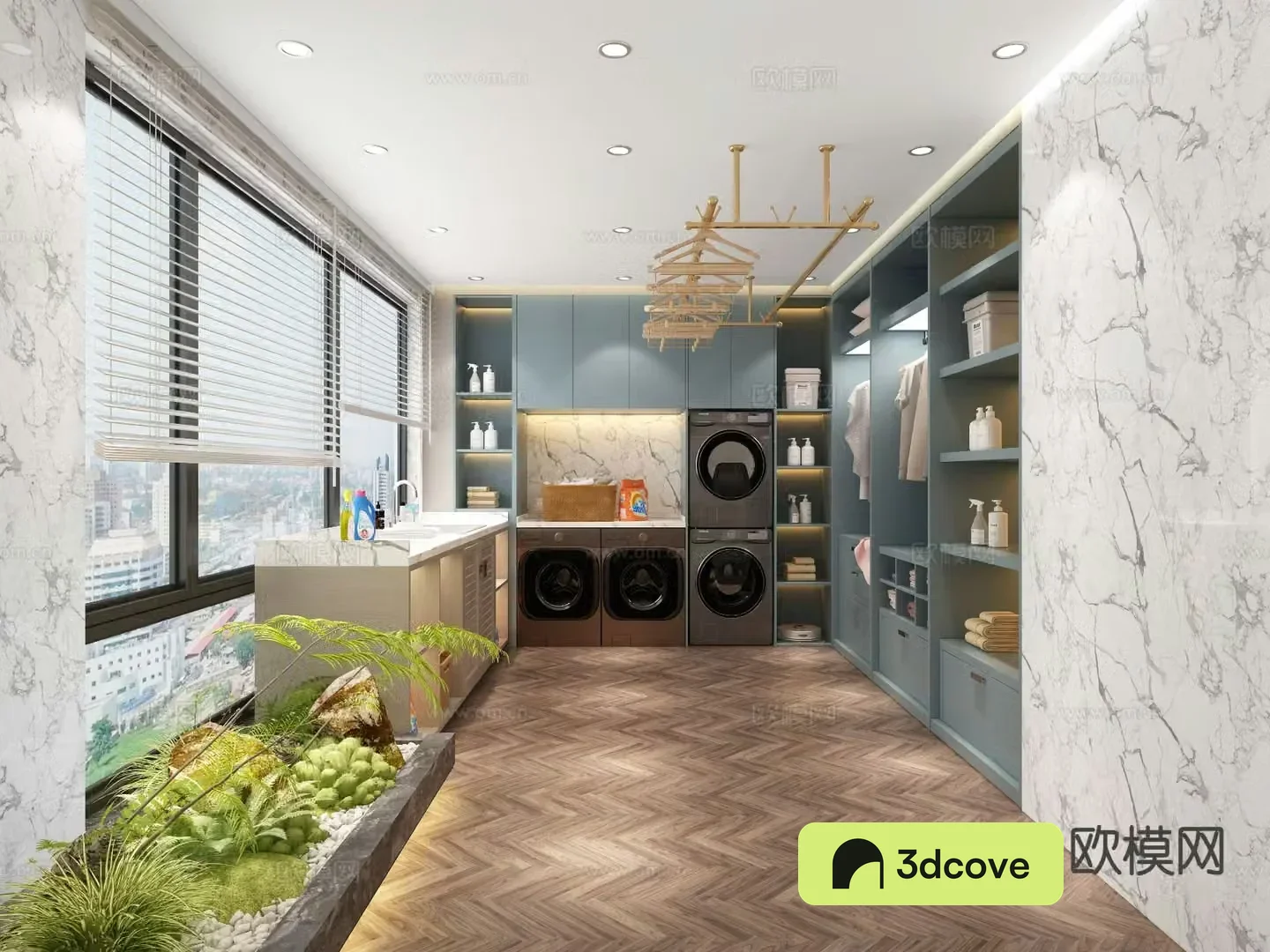 Living balcony laundry room