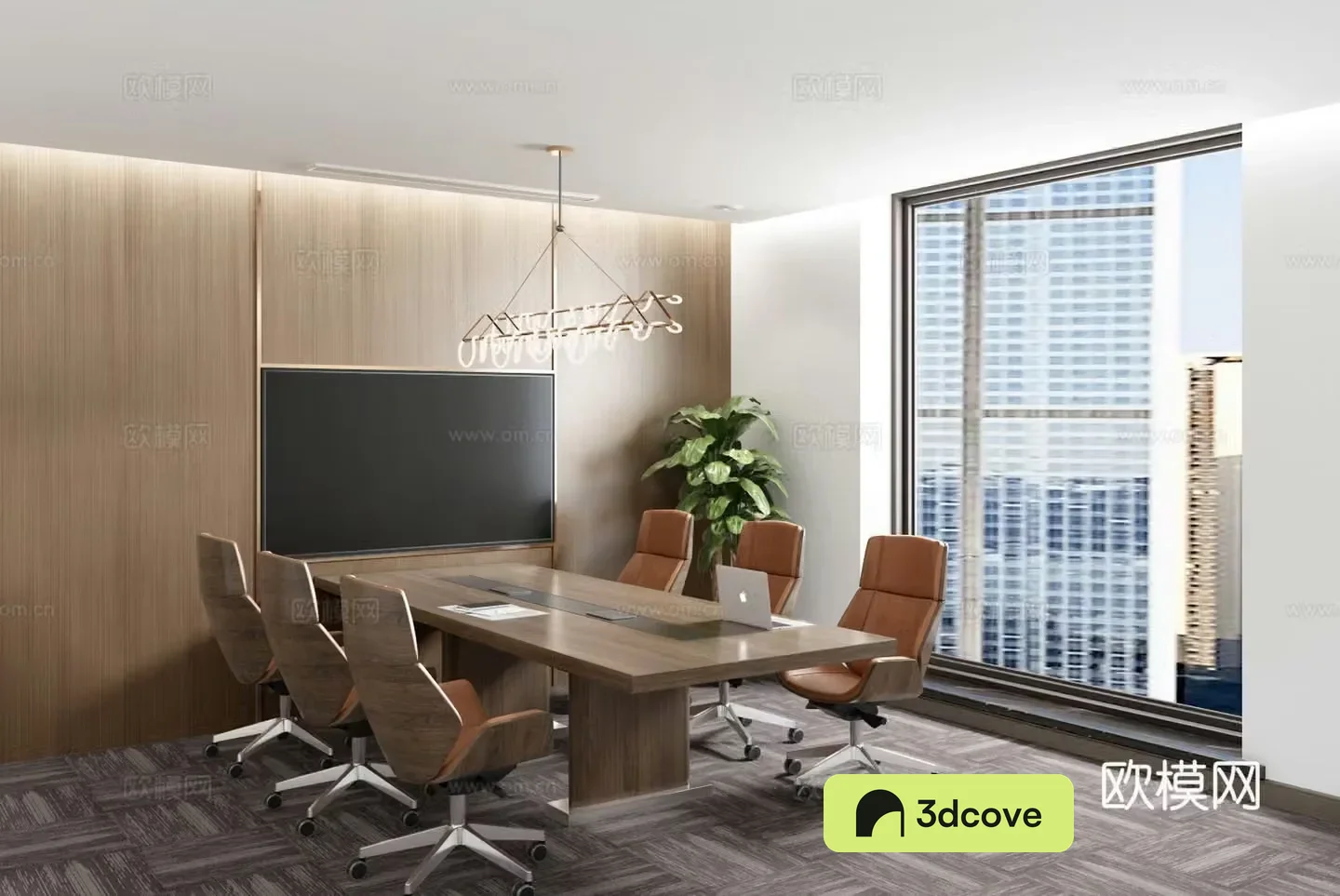 Modern small negotiation room small conference room discussion room study room waiting room