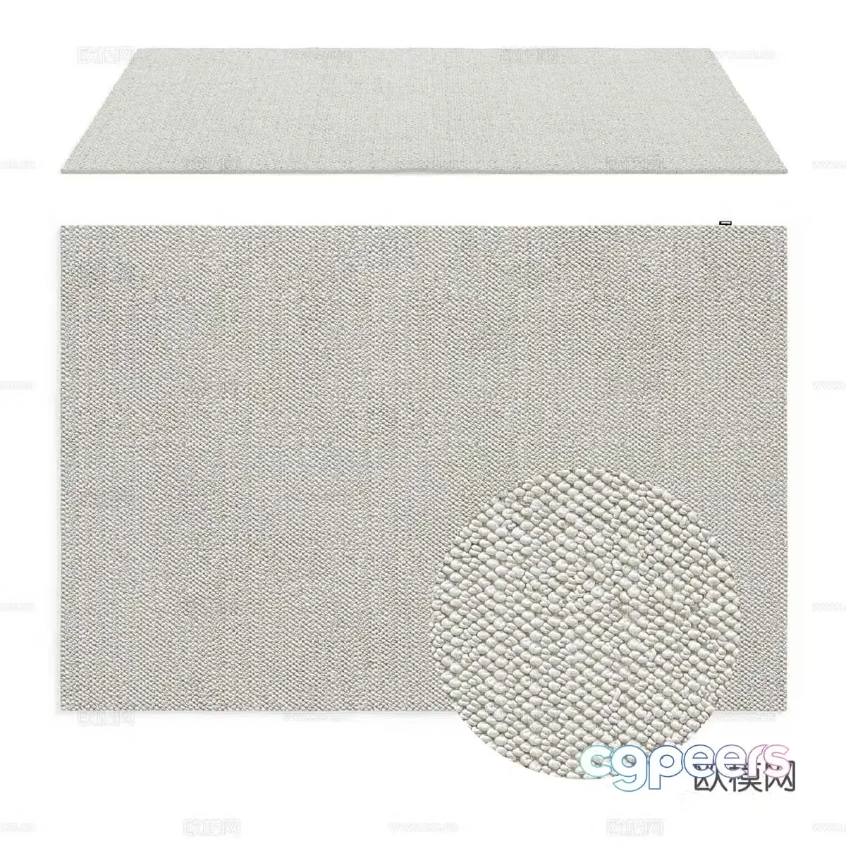 Simple carpet fabric carpet 3d model