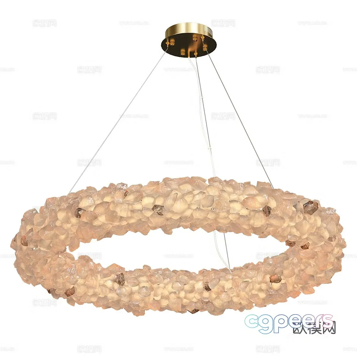 Modern simple chandeliers chandeliers simple chandeliers restaurant chandeliers glass chandeliers lamps 3D model