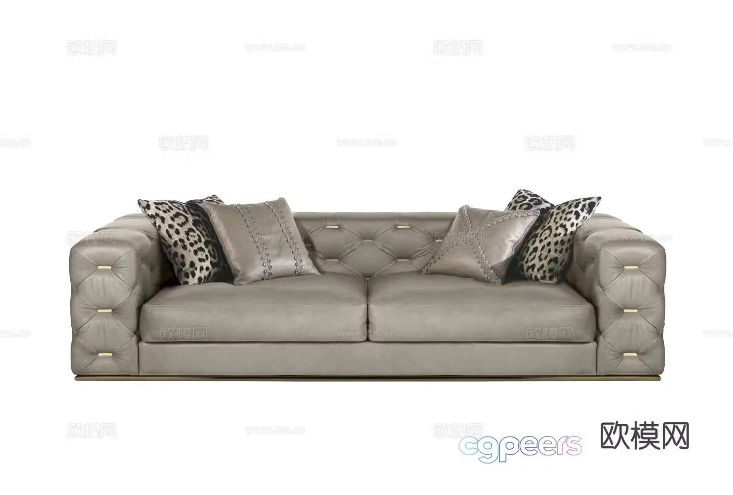 roberto cavalli double sofa 3d model