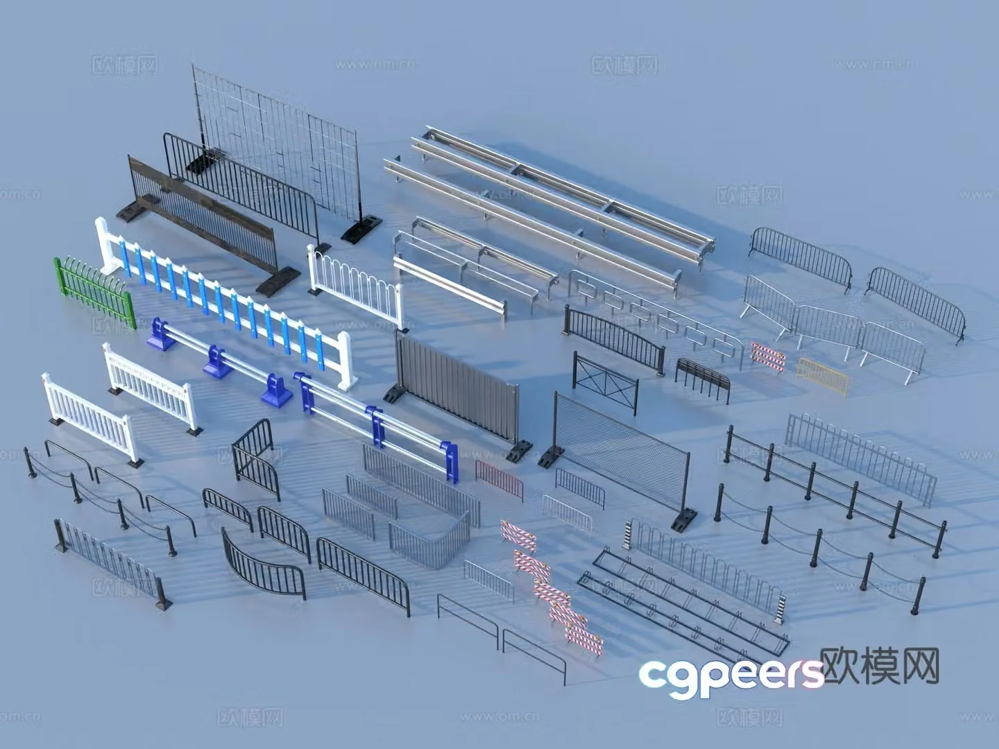 Guardrail Rail Wrought Fence 3D Model