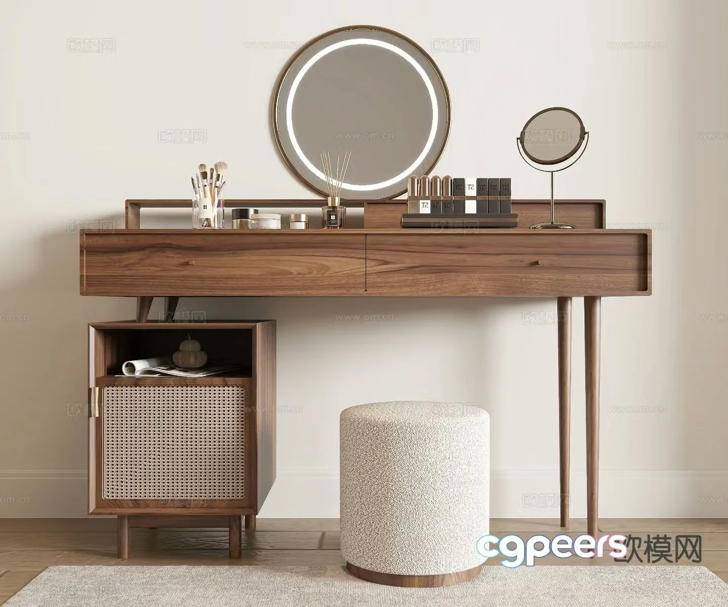 Wabi Sabi dressing table dressing table 3d model