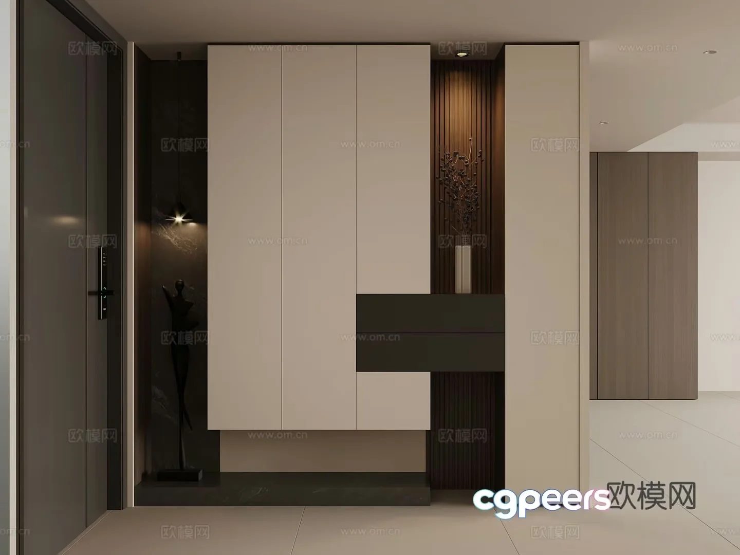 Modern Minimalist Interior 3D Model – 13034 – VRAY Render