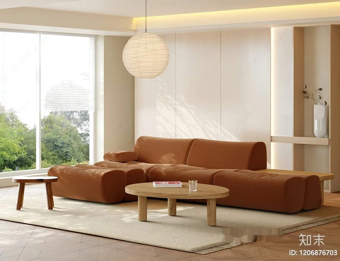 Modern Living Room 3D Model – 20442 – VRAY Render