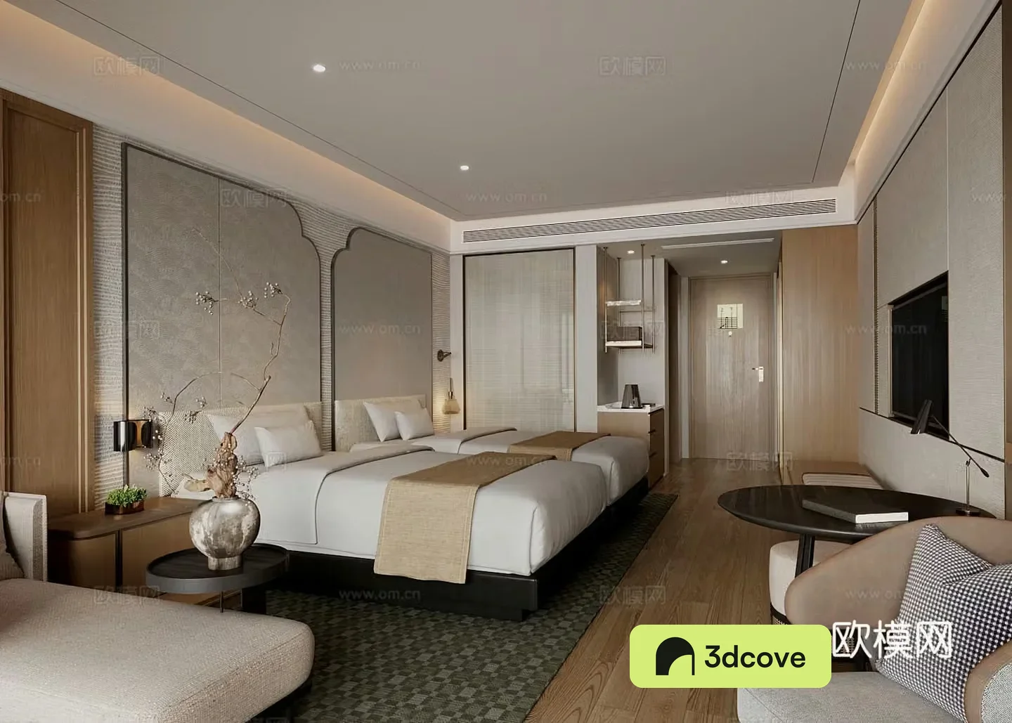 New Chinese Hotel Room Hotel Double Room